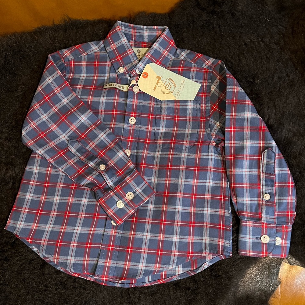 Toddler boy button up